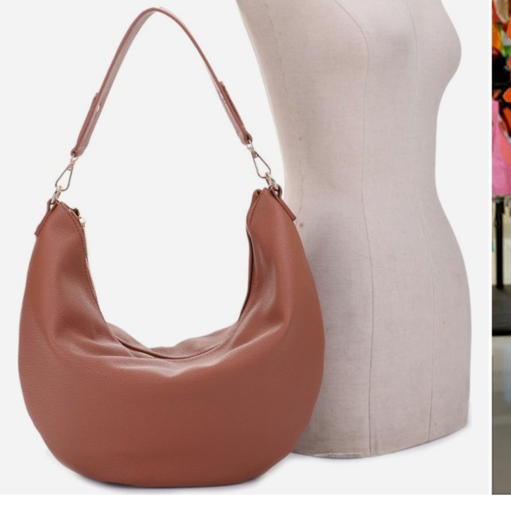 Mali + Lili Vegan Leather Hobo Sling Bag